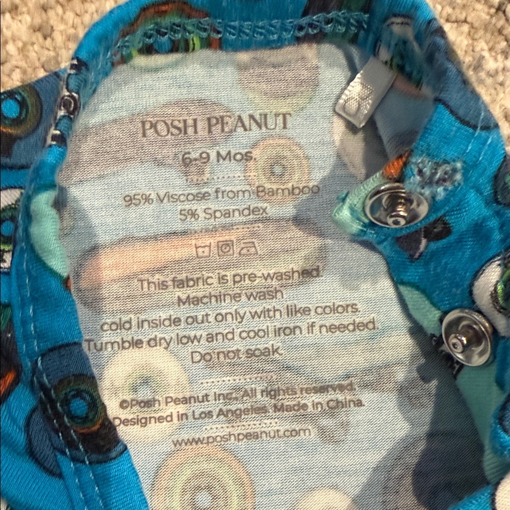 Posh Peanut Vibrant Blue Skateboard Bodysuit - Picture 2 of 4